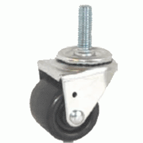 2" SWIVEL CASTER WITH HARD RUBBER WHEEL
