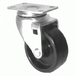 2 1/2" SWIVEL CASTER WITH POLYOLEFIN WHEEL